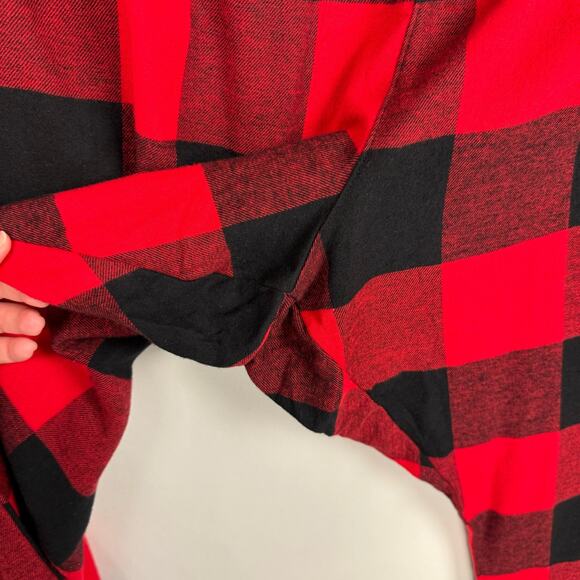 NWT OLD NAVY | Red & Black Plaid 100% Cotton Pajama Pants | Unisex 4X - Picture 3 of 7